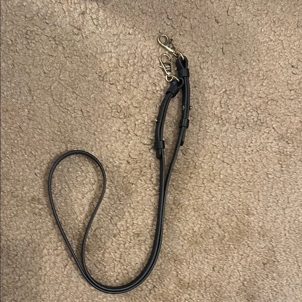 Black Leather Bag Strap